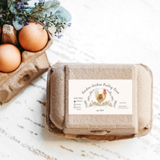 Wappen-Hühnereier-Etikett (Von Creator hochgeladen)