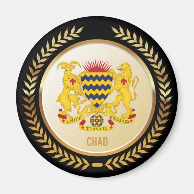 Wappen im Tschad Magnet (Vorne)