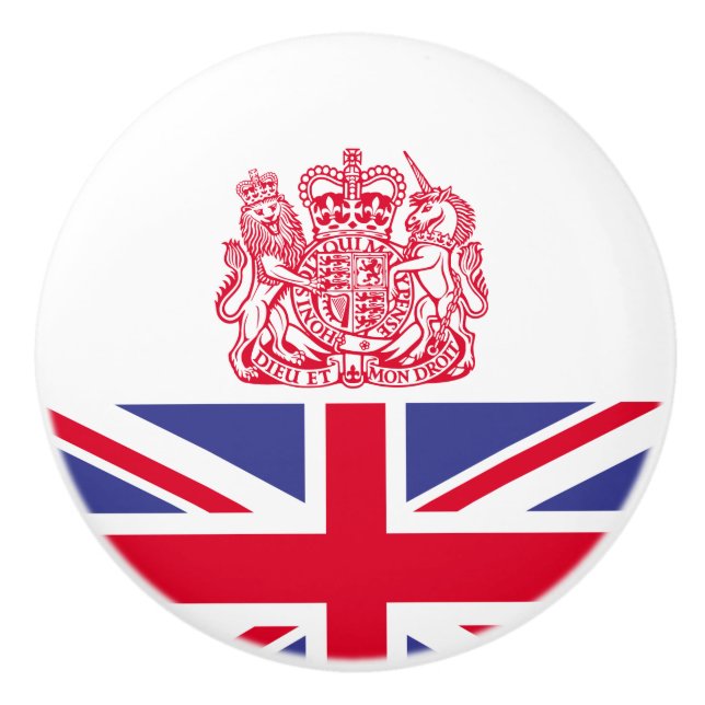 Wappen im Vereinigten Königreich Keramikknauf (Vorderseite)