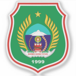 Wappen in der Provinz Nordmaluku, Indonesien Aufkleber