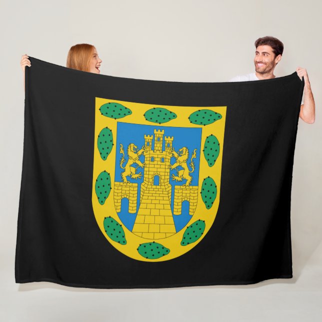 Wappen in Mexiko Stadt Fleecedecke (Beispiel)