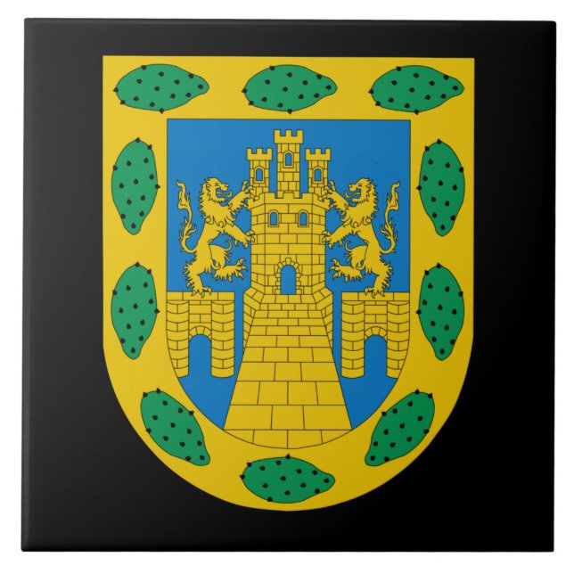Wappen in Mexiko Stadt Fliese (Vorderseite)