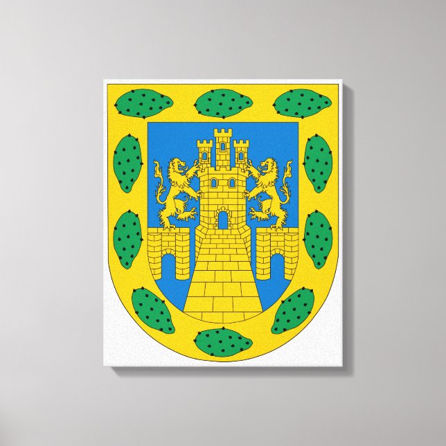 Wappen in Mexiko Stadt Leinwanddruck (Vorderseite)