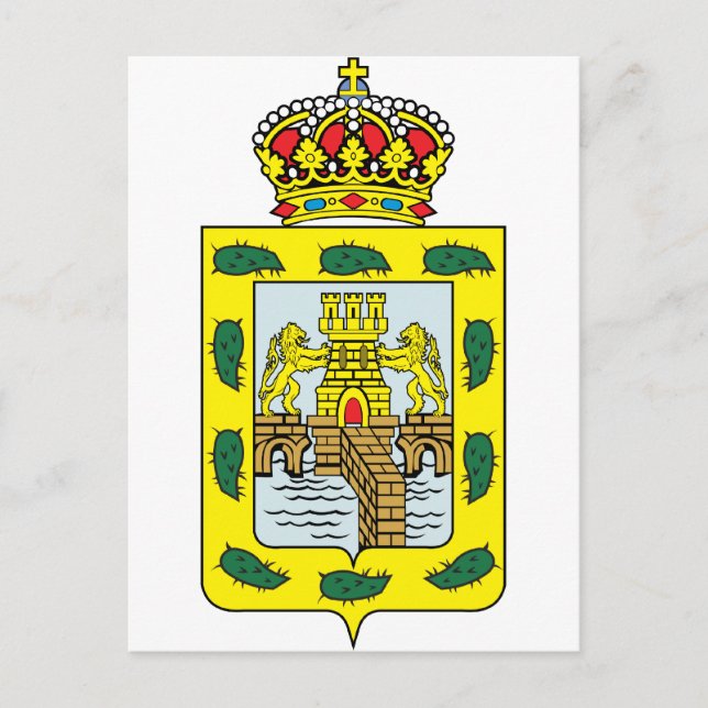 Wappen in Mexiko-Stadt Postkarte (Vorderseite)