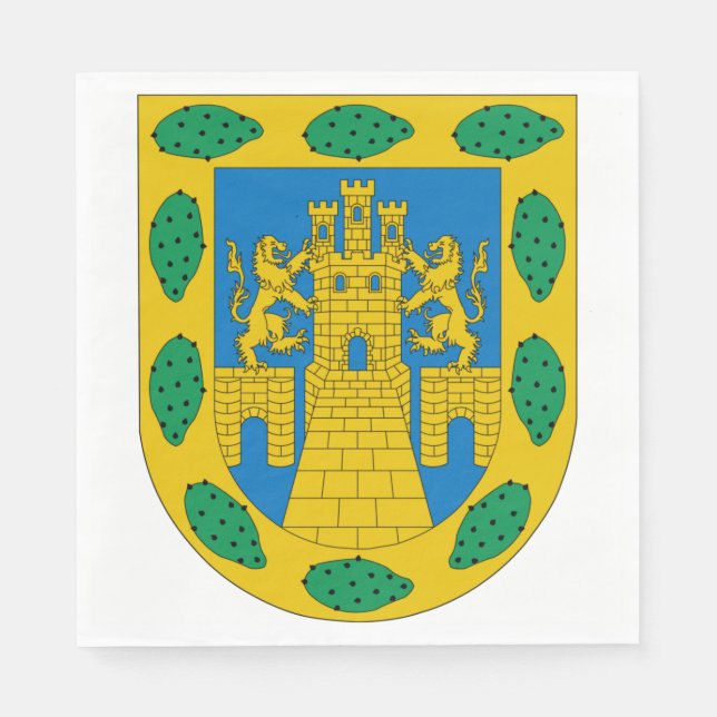 Wappen in Mexiko Stadt Serviette (Vorderseite)