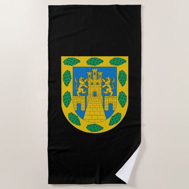 Wappen in Mexiko Stadt Strandtuch (Vorderseite)