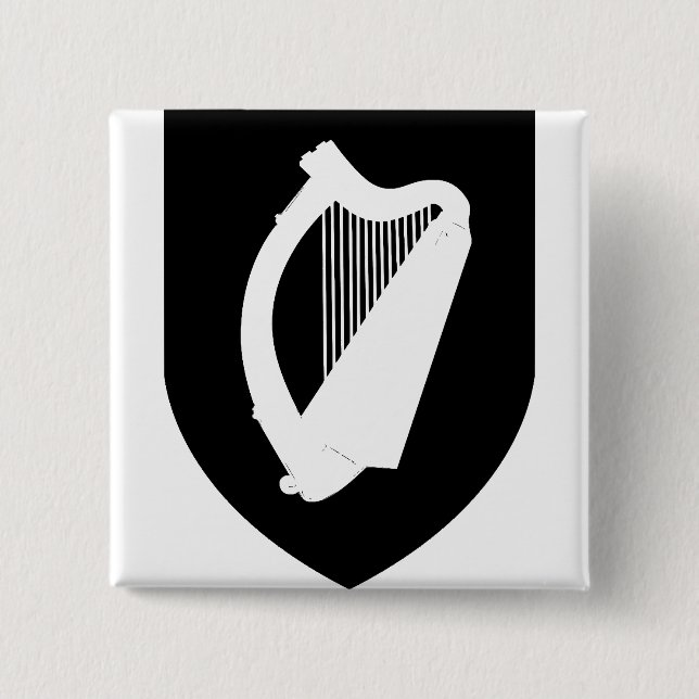 Wappen Irlands Button (Vorderseite)