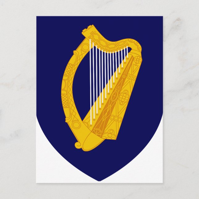 Wappen Irlands Postkarte (Vorderseite)