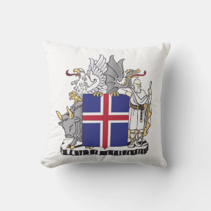 Wappen Islands Mythische Wächter Kunst Kissen
