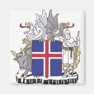 Wappen Islands Mythische Wächter Kunst Magnet