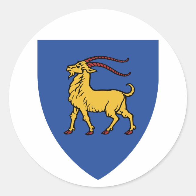 Wappen Istriens Runder Aufkleber (Vorderseite)