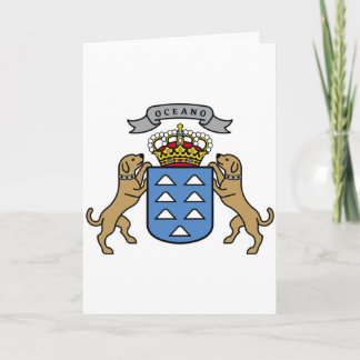 Wappen Kanarische Inseln Offizielles Symbol Spanie Karte