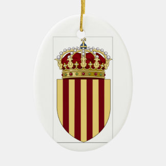 Wappen Kataloniens (Spanien) Keramik Ornament