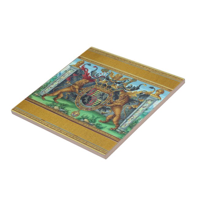 Wappen-Keramik Fliese (Seite)