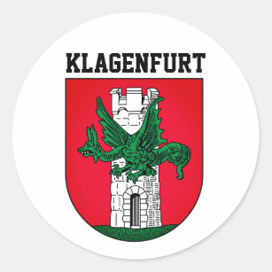 Wappen Klagenfurts - ÖSTERREICH Runder Aufkleber