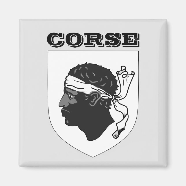 Wappen Korsikas (Frankreich) Magnet (Vorne)