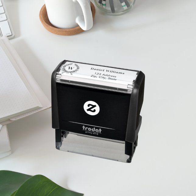 Wappen-Kranz-Rücksendeadresse Permastempel (Von Creator hochgeladen)