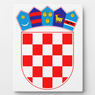 Wappen Kroatiens, Kroatische Embleme, Hrvatska Fotoplatte
