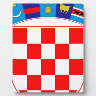 Wappen Kroatiens, Kroatische Embleme, Hrvatska Fotoplatte
