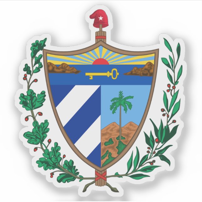Wappen Kubas Aufkleber (Vorderseite)