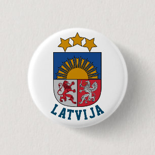 Wappen Lettlands Button