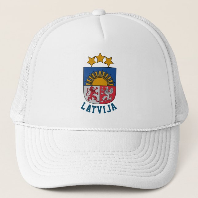 Wappen Lettlands Truckerkappe (Vorderseite)