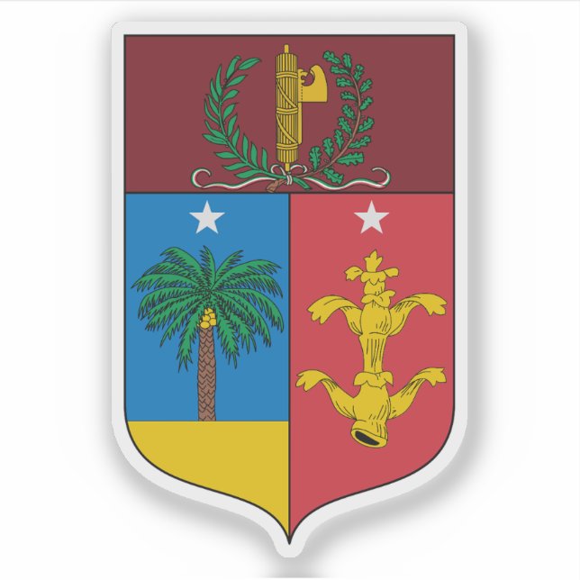 Wappen Libyens (1940-1943) Aufkleber (Vorderseite)