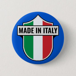 Wappen "Made in Italy" Button