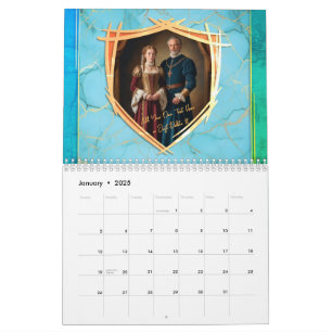 Wappen mit Ihrem Foto Mittelalter 2025 Geschenk Kalender
