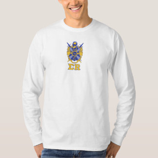 Wappen mit Sigma R unter langer Hülse T-Shirt