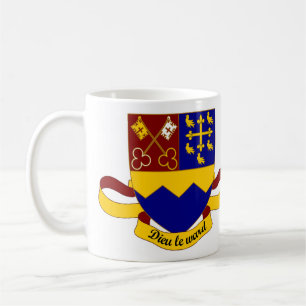 Wappen mit weit reichender Uni Kaffeetasse