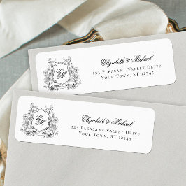 Wappen-Monogramm-Hochzeitsskala