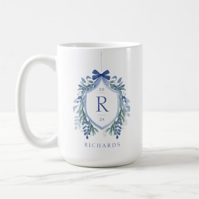 Wappen-Monogramm Kaffeetasse (Links)