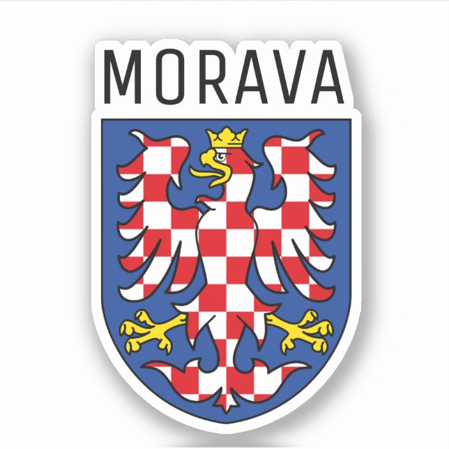 Wappen Moraviens - TSCHECHIEN Aufkleber (Vorderseite)
