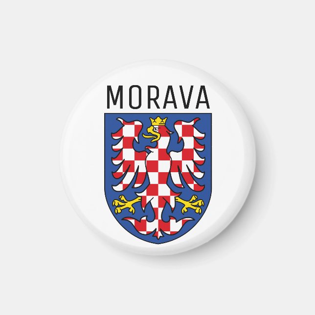 Wappen Moraviens - TSCHECHIEN Magnet (Vorne)