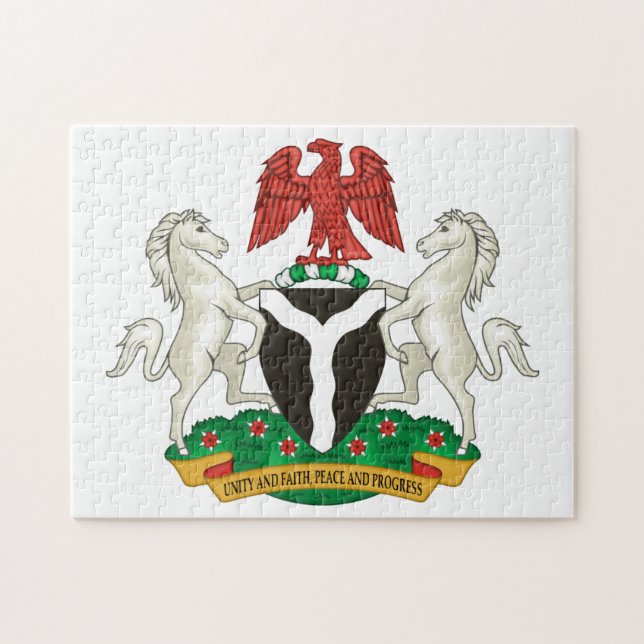 Wappen Nigerias Puzzle (Horizontal)