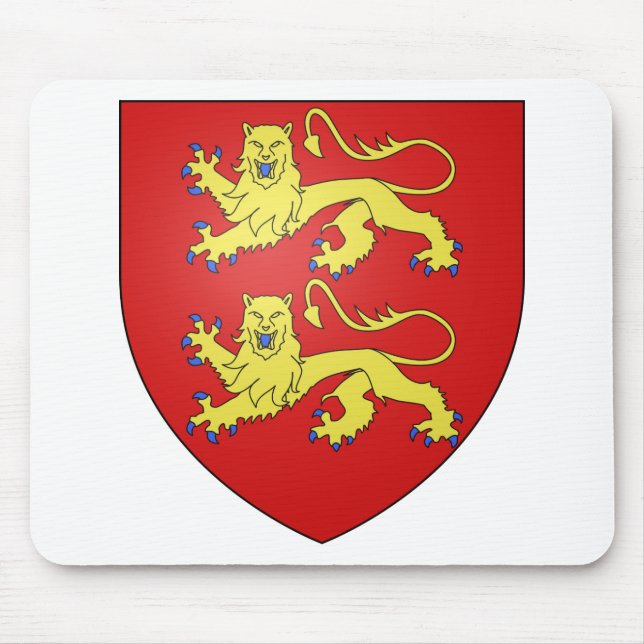 Wappen Normandies (Frankreich) Mousepad (Vorne)