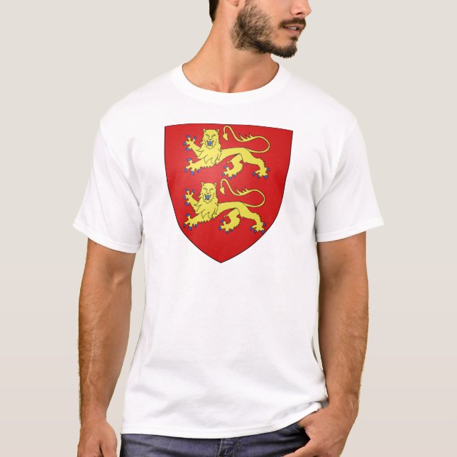 Wappen Normandies (Frankreich) T-Shirt (Vorderseite)