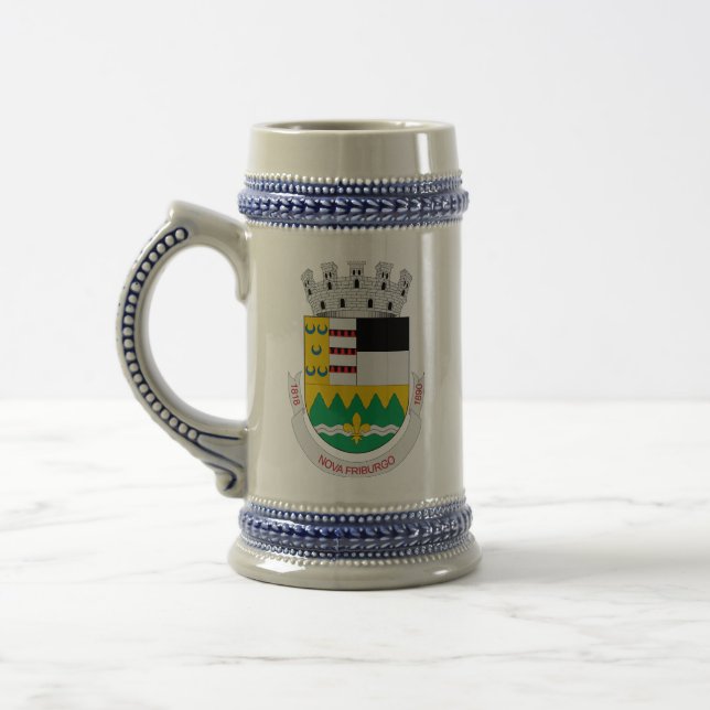 Wappen - Nova Friburgo, Brasilien Bierglas (Links)