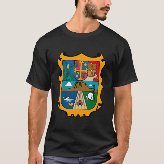 Wappen offizielles Mexiko Symbol Tamaulipas T-Shirt (Vorderseite)