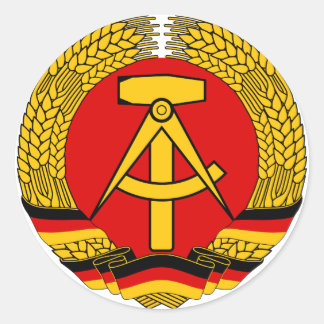 Wappen Ostdeutschland Offiziell Heraldry Symbol Runder Aufkleber
