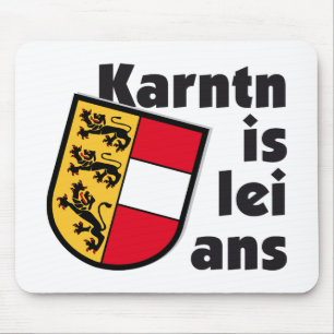 Wappen Österreich Kärnten Is lei ans Dialekt Mousepad