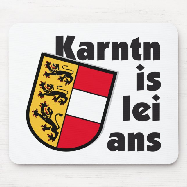 Wappen Österreich Kärnten Is lei ans Dialekt Mousepad (Vorne)