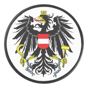 Wappen Österreichs Eishockey Puck
