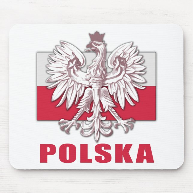 Wappen Polens Polska Mousepad (Vorne)