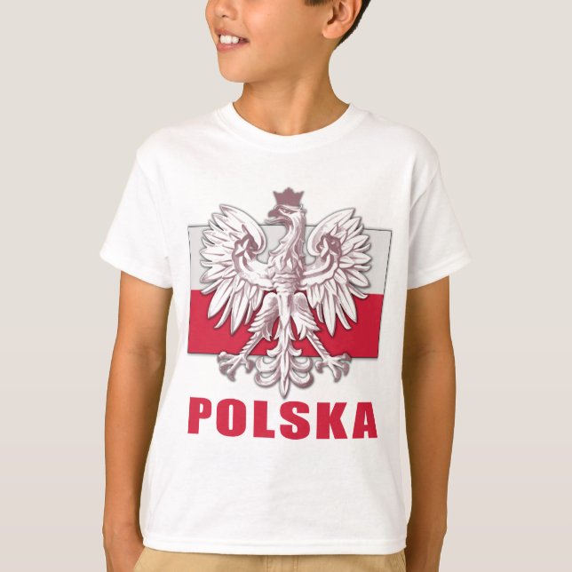 Wappen Polens Polska T-Shirt (Vorderseite)