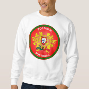 Wappen Portugals in Kreisform Sweatshirt
