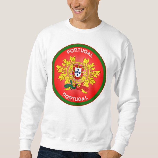 Wappen Portugals in Kreisform  Sweatshirt (Vorderseite)