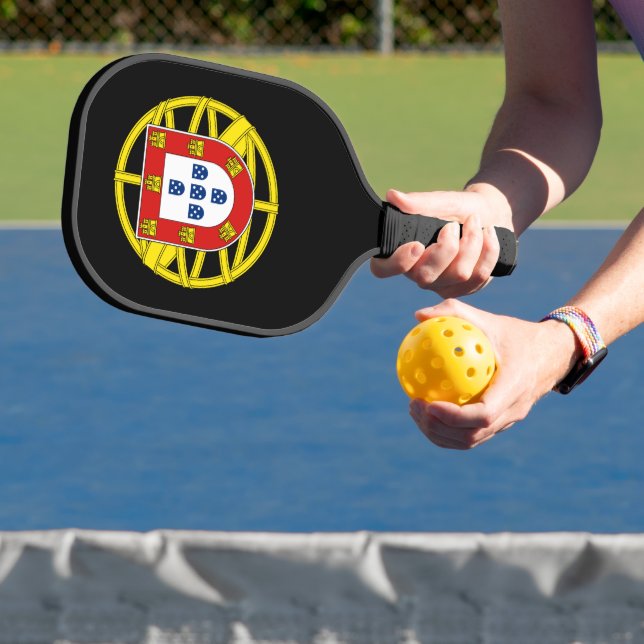 Wappen Portugals (weniger Kakao) Pickleball Schläger (InSitu)