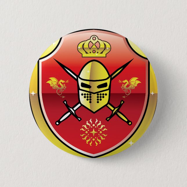 Wappen Royal Knight Logo Button (Vorderseite)